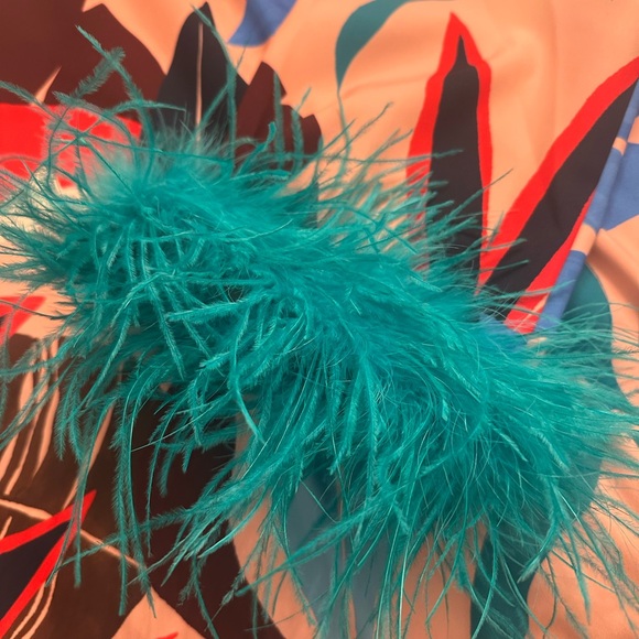 Tuckernuck Colorful Midi Dress with Teal Accents - Picture 4 of 6